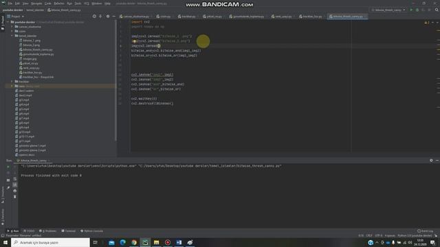 OpenCv ile bitwise, thresh ve canny kavramları смотреть онлайн