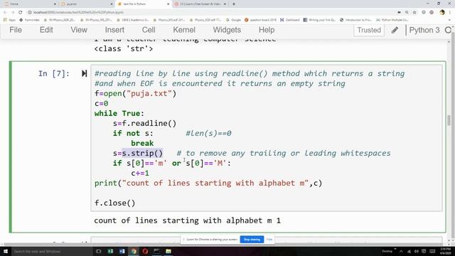Reading from Text file using read,readline and readlines in Python смотреть онлайн