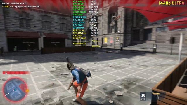 WATCH DOGS: LEGION | RTX 3080 Ti | NVIDIA DRIVER V. 526.86 | 1440p ULTRA смотреть онлайн
