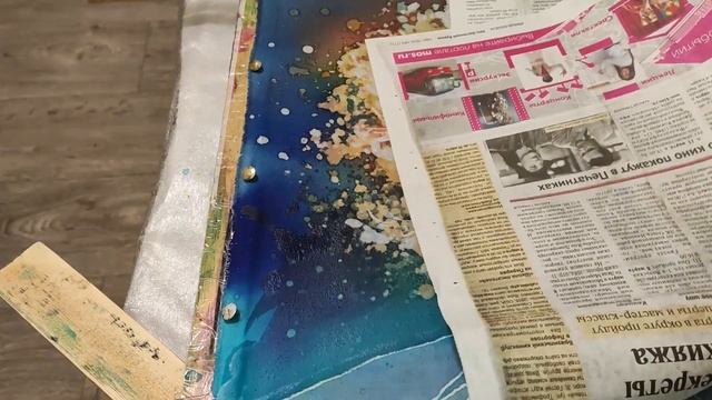 Как нарисовать два сплетенных дерева, восход в технике горячего и холодного батика Роспись по хлопк смотреть онлайн