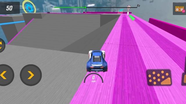 Impossible Car Stunts simulator 2022 - racing sport car driving -android game play смотреть онлайн