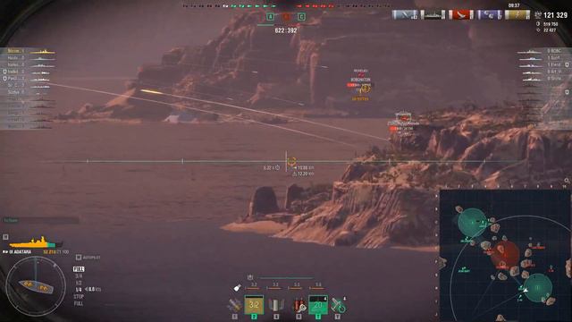 ADATARA - Tutto o niente, i suoi cannoni sono come una lotteria - World of Warships смотреть онлайн