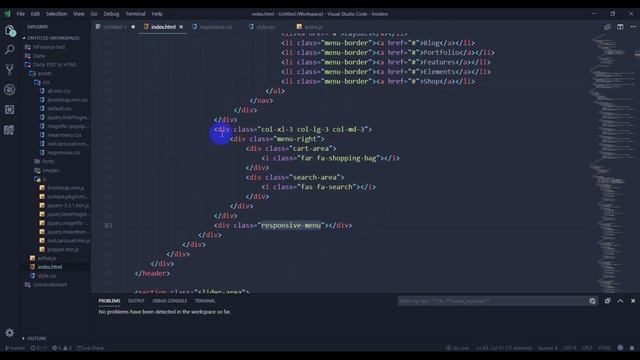 Dana Themeforest PSD To HTML With Bootstrap 4 Part-15 (Responsive Part-1) смотреть онлайн