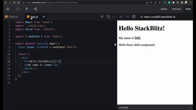 How to Pass data from Child to Parent in React ? | React Tutorial смотреть онлайн