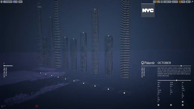 REALTIME DATA VISUALISATION EXPLAINER - PALANTIR: NYC CONCEPT SKETCH - UNREAL ENGINE - UE4 - UE5 смотреть онлайн