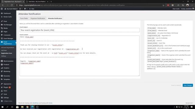 Introduction to Attendee Email Notification Template For Registration смотреть онлайн