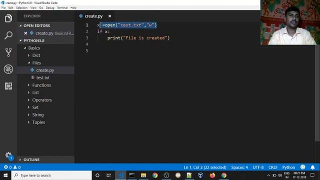 ? Python File Handlings - Create File | ?Python for beginners | ?Python complete course in Tamil смотреть онлайн