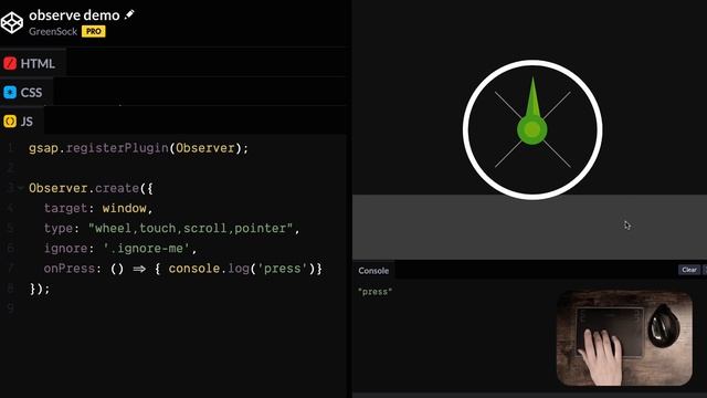 Observer for GSAP смотреть онлайн