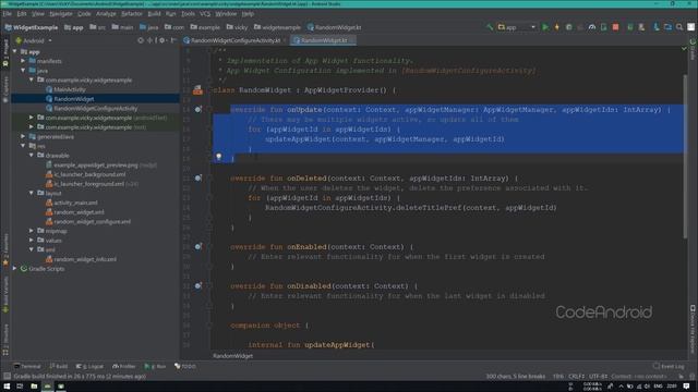 Create widget in Android using Android Studio - Kotlin смотреть онлайн
