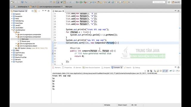 Java Nâng Cao 09 Comparator dùng sắp xếp list đối tượng trong Java смотреть онлайн