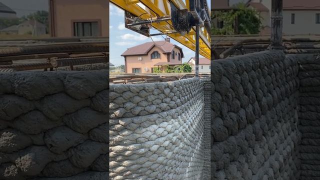 Завершающие слои печати дома 3d принтером смотреть онлайн