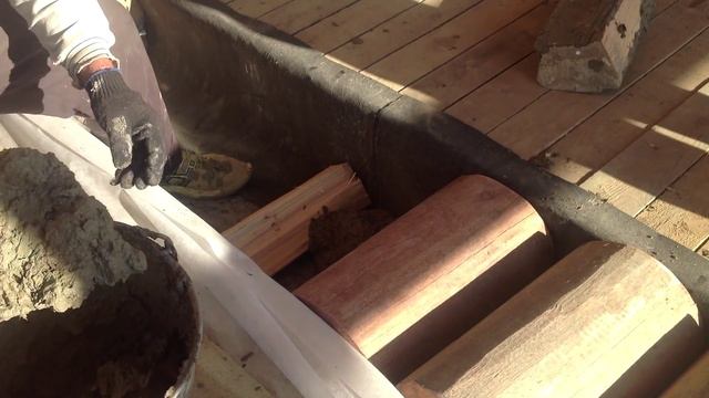 Кладка стен дома из дров 1 смотреть онлайн