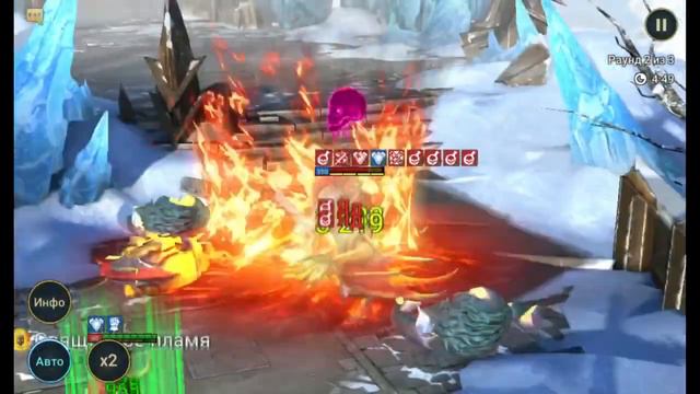RAID Shadow Legends 25 этаж ледяного голема топовыми и доступными героями смотреть онлайн