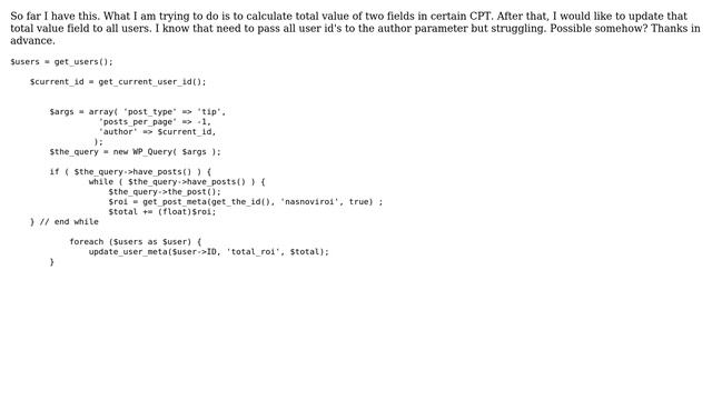 Wordpress: Update user_meta field from post_meta custom field смотреть онлайн