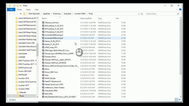Autodesk Inventor HSM - How to Install Post Processors смотреть онлайн