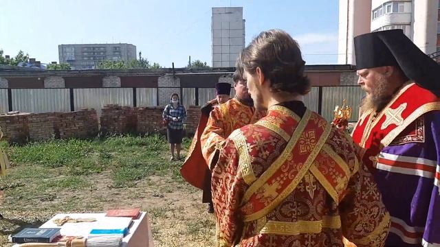 Освящение куполов и креста для храма Всех святых г.Рубцовск смотреть онлайн
