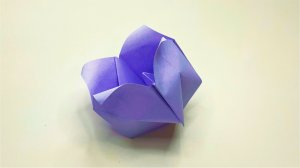 Как сделать колокольчик Цветок из бумаги.  Оригами поделки, из бумаги