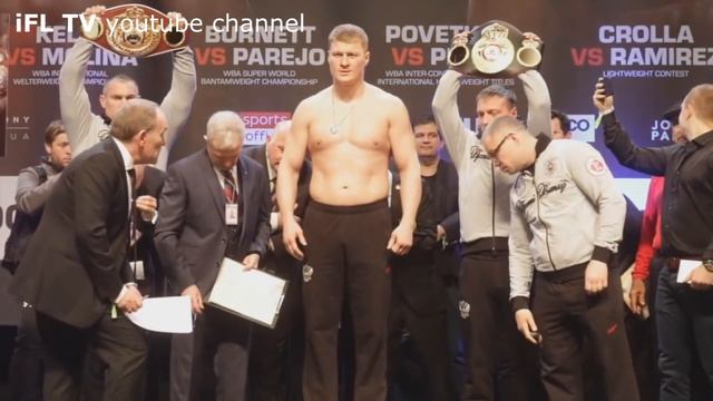 Поветкин — Прайс: взвешивание | Povetkin vs Price weigh-in смотреть онлайн
