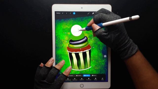 Halloween Cupcake | Procreate Drawing Tutorial on iPad in 4k смотреть онлайн