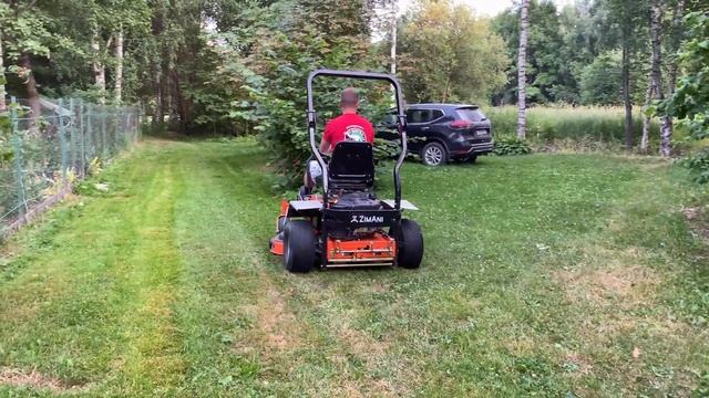 Садовый райдер (минитрактор) ZimAni XT5 127 с нулевым радиусом разворота. смотреть онлайн