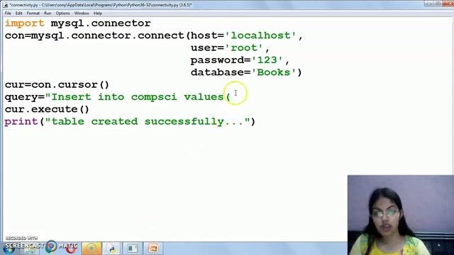 Create database , Table and insert multiple rows | Interface Python with MySql | CBSE XII | CS смотреть онлайн