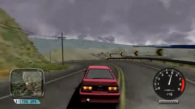Toyota AE86 Downhill Run Test Drive Unlimited смотреть онлайн
