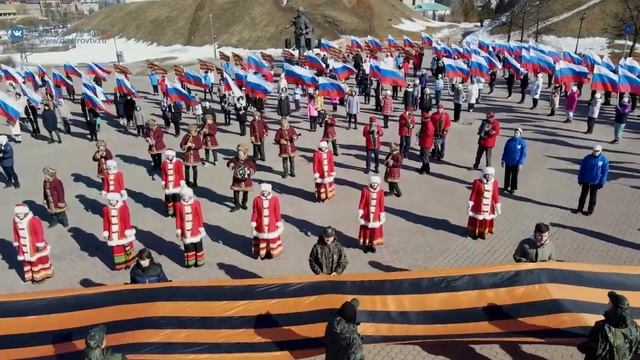 Советская площадь. Акция «Крымская весна», посвященная 8 годовщине присоединения Крыма к России смотреть онлайн
