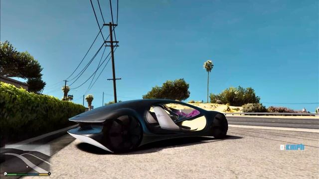 worlds coolest concept car - mercedes AVTR ( mod in gta 5 ) gamerhint смотреть онлайн