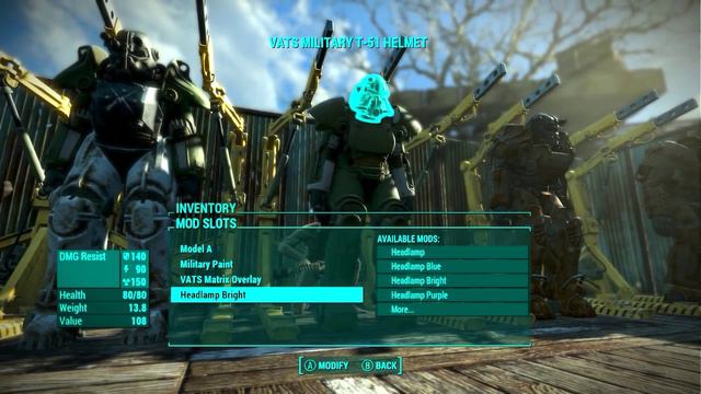 Fallout 4 Power Armor Customization - T-51 Power Armor - Fallout 4 Armor Modding [PC] смотреть онлайн