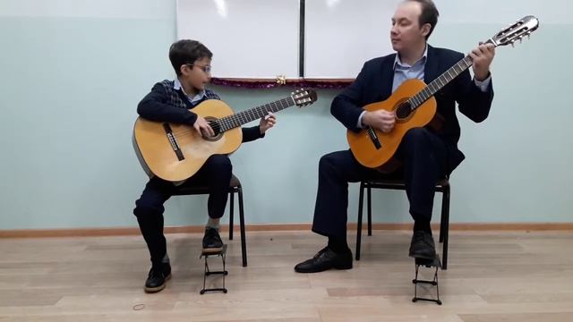 Дуэт гитаристов Марк Пуршев и Николай Шелухин г.Калининград " Вальс " и " Танец" смотреть онлайн