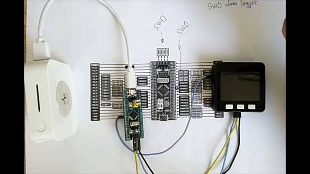 SWO (serial wire output) data logger demo смотреть онлайн