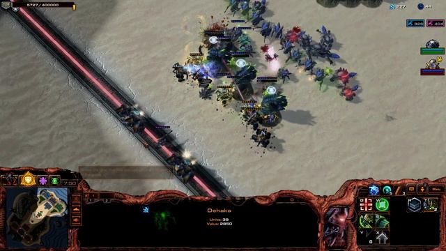 Starcraft 2 - Arcade - Direct Strike - 3vs3 - Commander Dehaka - #122 смотреть онлайн