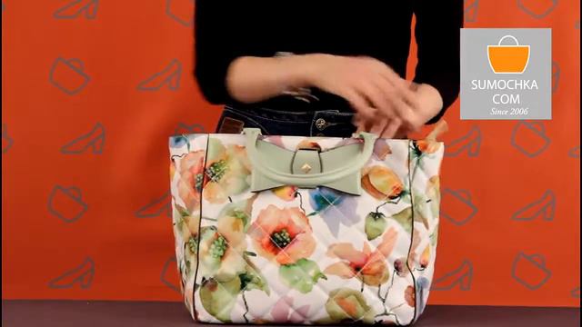 Классическая сумка Alessandro Beato 301 3196 3662 mint flowers смотреть онлайн