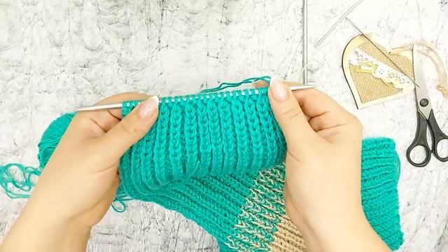 ШАРФ английской резинкой. Шарф детский.