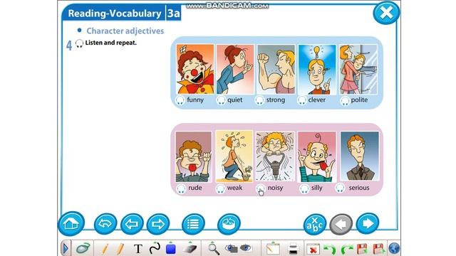 Excel 5 Module 3 Character Adjectives