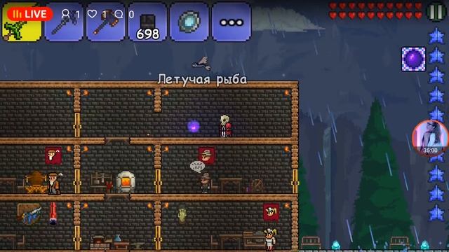 Terraria #7 спуск в ад и открытие 1 адского сундука часть 1 смотреть онлайн
