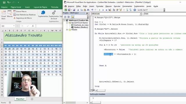 #82 Como identificar números não sorteados da Lotofácil - Excel VBA смотреть онлайн