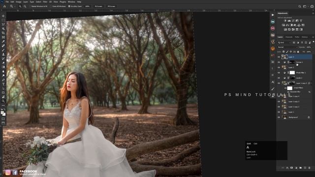 Soft Brown Pre Wedding Photo Color Grading & Retouching in Photoshop CC 2021 смотреть онлайн