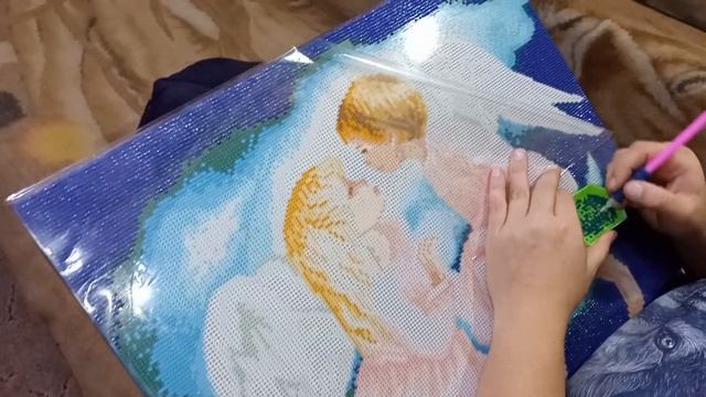 КАРТИНА АНГЕЛЫ ( АЛМАЗНАЯ МОЗАИКА) смотреть онлайн