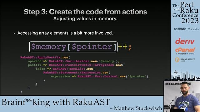 Brainf**king with RakuAST - Matthew Stuckwisch - TPRC 2023 смотреть онлайн
