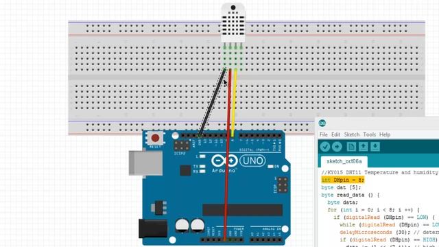 KY-015 Humidity Sensor. DHT11 смотреть онлайн