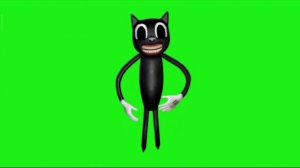 мультяный кот скример зелёный экран