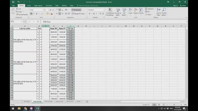 Chuyển lịch tín chỉ KMA từ excel sang JSON смотреть онлайн