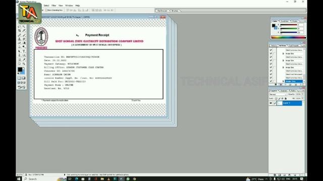 Photoshop Action I How to Create New Action 2023 II A4 Size 8 Bills 1 Click II Technical Asif II смотреть онлайн