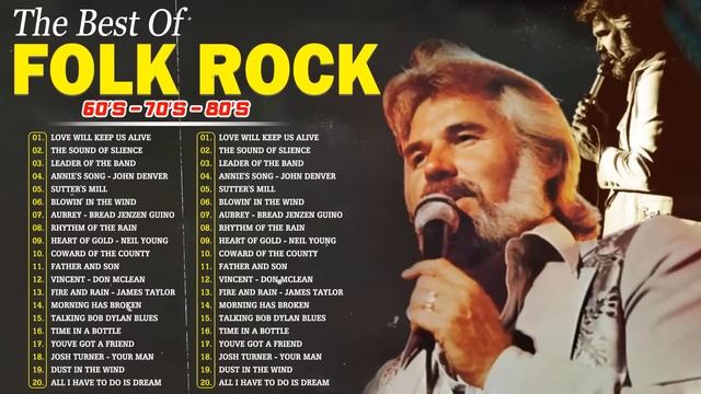 BEST OF 70s FOLK ROCK AND COUNTRY MUSIC ⏱ Kenny Rogers, Cat Stevens, John Denver, Simon & Garfunkel смотреть онлайн