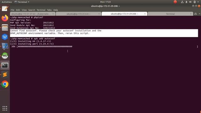 How to fix php-memcached in alpine - Cannot find autoconf. Please check your autoconf installation смотреть онлайн