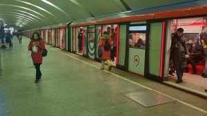 81-775/776/777 «Москва-2020» на станции Коньково. Калужско-Рижская линия метро. 8 февраля 2024г.