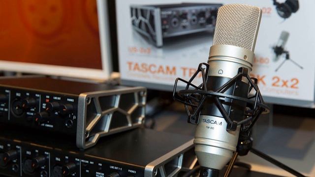 TASCAM | TM-80 | Condenser microphone | US-2x2 Audio Interface смотреть онлайн