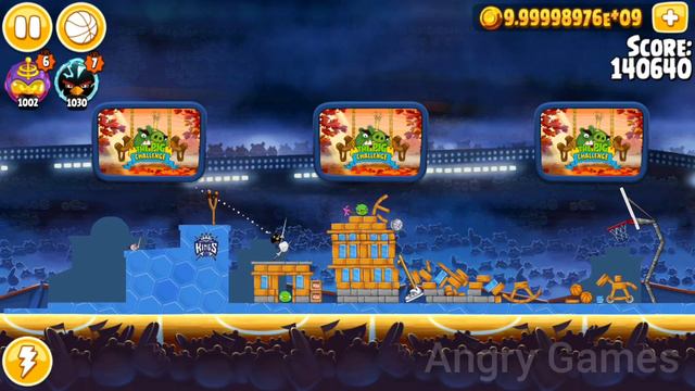 Angry Birds Seasons 3 Stars Ham Dunk 42 Level смотреть онлайн