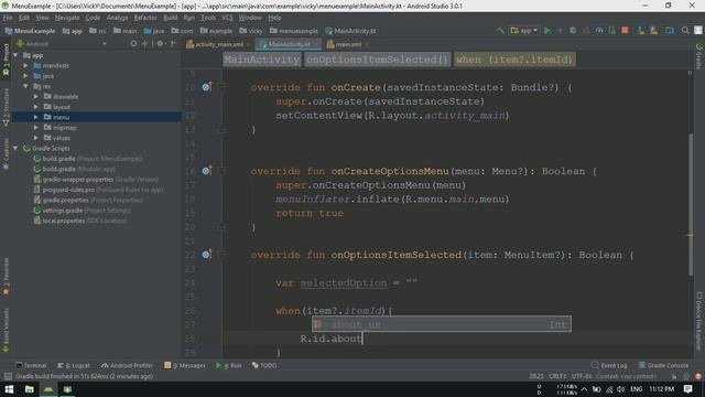 Android Tutorial (Kotlin) - 41 - Menus смотреть онлайн